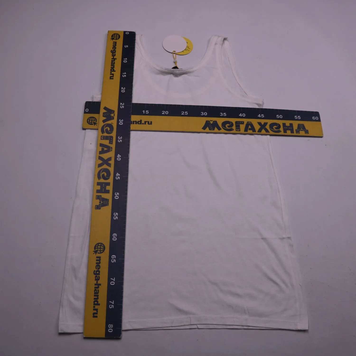 Белая женская майка KOOKAÏ удлинённого кроя, размер 48 (L)