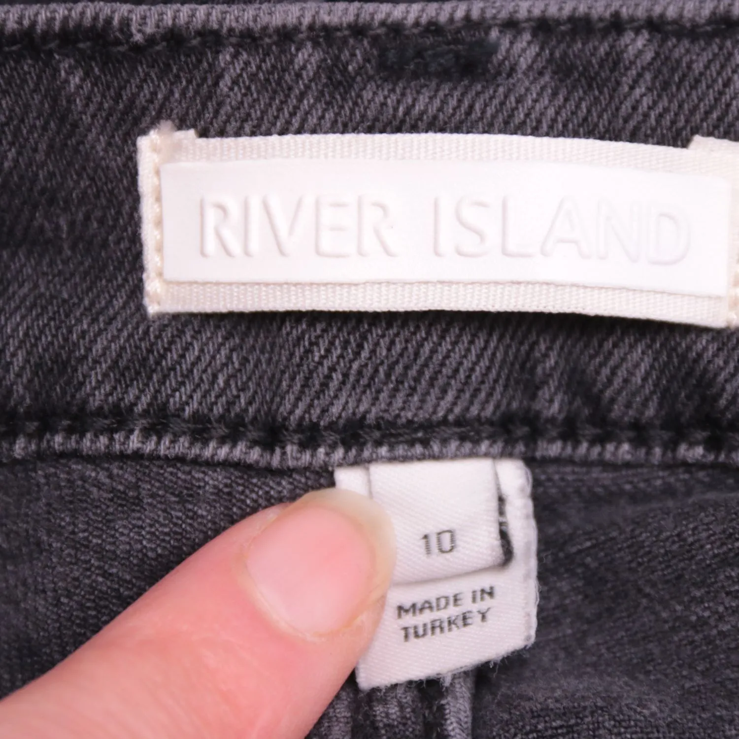 Серые джинсы карго River Island с карманами, размер 42 (S)