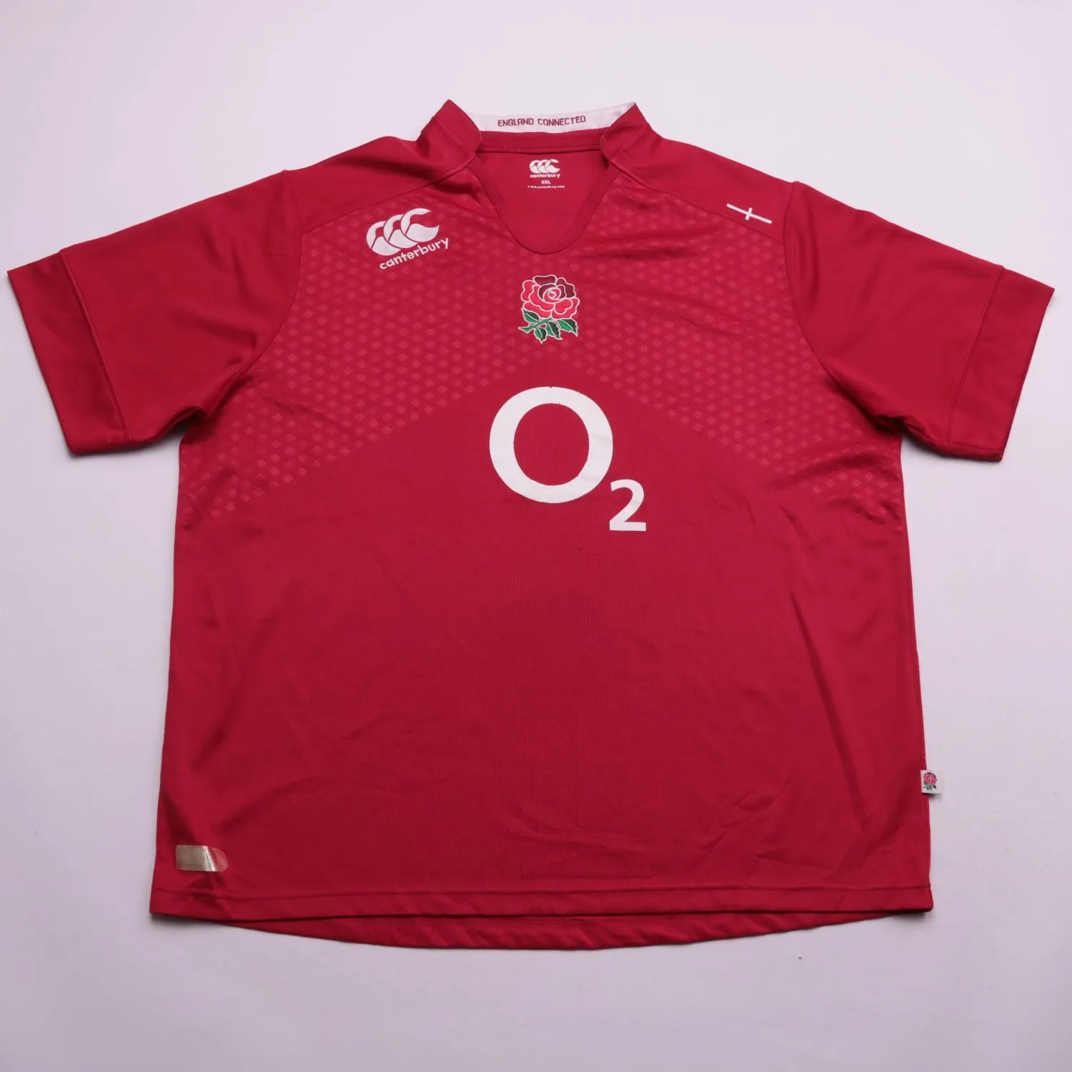 Красное поло Canterbury с символикой регби, размер 60 (3XL)