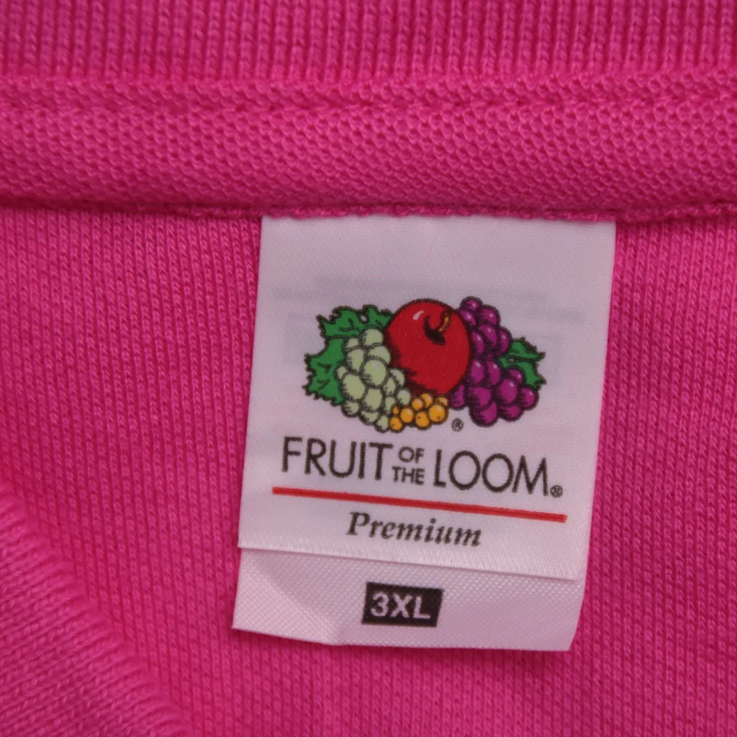 Розовое поло Fruit of the Loom с вышивкой, размер 60 (3XL)
