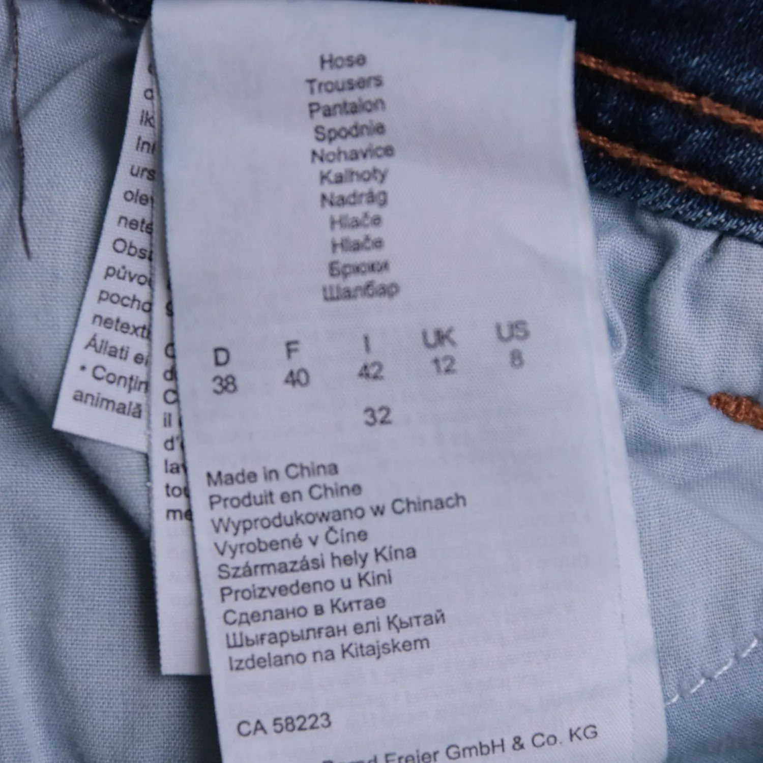 Женские прямые джинсы C&A из синего денима, размер 46 (M)