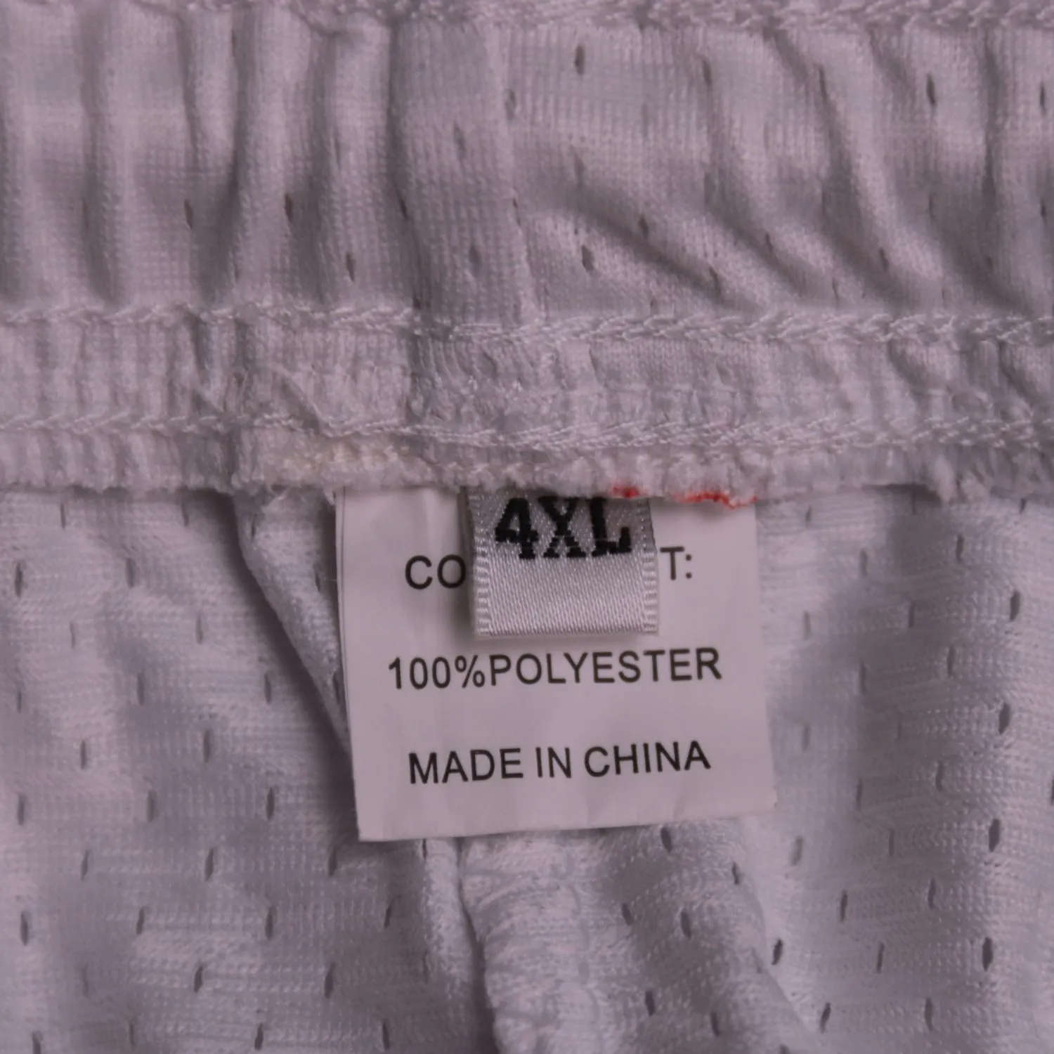 Белые спортивные шорты GMC Clothing из сетчатого полотна, размер 62 (4XL)